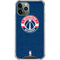 NBA Washington Wizards Blue Distressed iPhone 11 Pro Max Clear Case