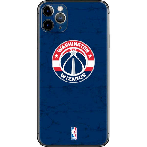 NBA Washington Wizards Blue Distressed iPhone 11 Pro Max Skin