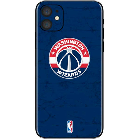 NBA Washington Wizards Blue Distressed iPhone 11 Skin