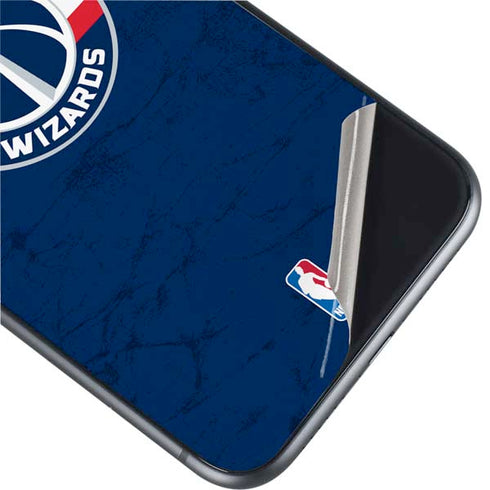NBA Washington Wizards Blue Distressed iPhone 11 Skin
