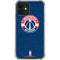 NBA Washington Wizards Blue Distressed iPhone 12 Clear Case