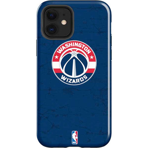 NBA Washington Wizards Blue Distressed iPhone 12 Impact Case