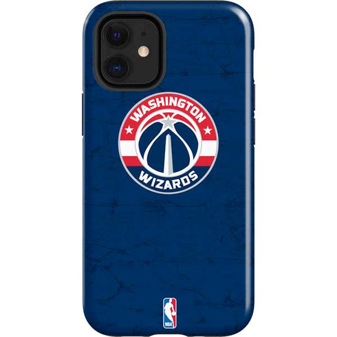 NBA Washington Wizards Blue Distressed iPhone 12 Mini Impact Case