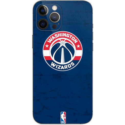 NBA Washington Wizards Blue Distressed iPhone 12 Pro Max Skin