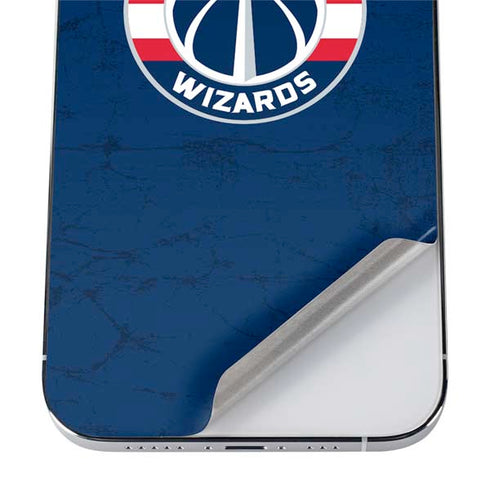 NBA Washington Wizards Blue Distressed iPhone 12 Pro Max Skin