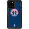 NBA Washington Wizards Blue Distressed iPhone 12 Pro Waterproof Case