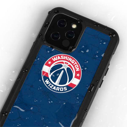 NBA Washington Wizards Blue Distressed iPhone 12 Pro Waterproof Case