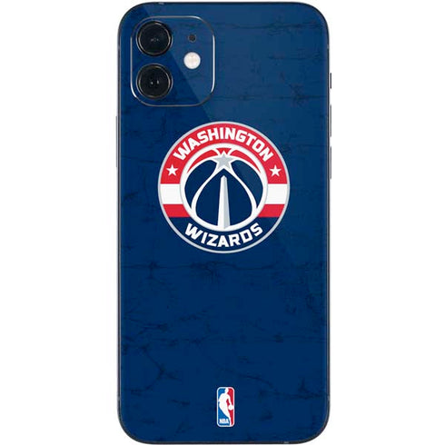 NBA Washington Wizards Blue Distressed iPhone 12 Skin