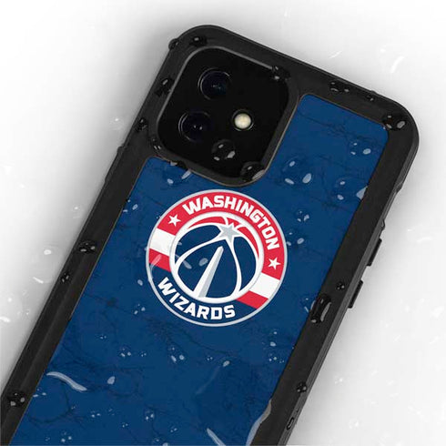 NBA Washington Wizards Blue Distressed iPhone 12 Waterproof Case