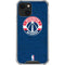 NBA Washington Wizards Blue Distressed iPhone 13 Mini Clear Case