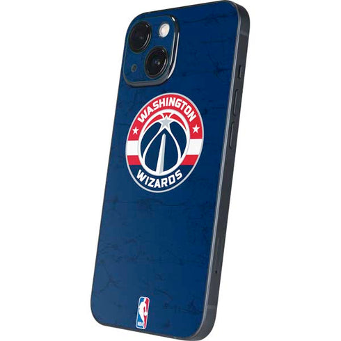 NBA Washington Wizards Blue Distressed iPhone 13 Mini Skin