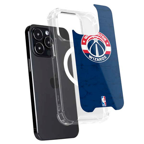 NBA Washington Wizards Blue Distressed iPhone 13 Pro Max MagSafe Case