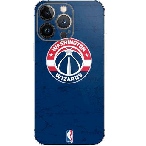 NBA Washington Wizards Blue Distressed iPhone 13 Pro Skin