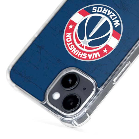 NBA Washington Wizards Blue Distressed iPhone 15 MagSafe Case