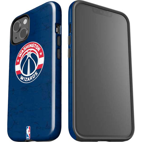 NBA Washington Wizards Blue Distressed iPhone 15 Impact Case