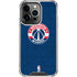 NBA Washington Wizards Blue Distressed iPhone 14 Pro Clear Case