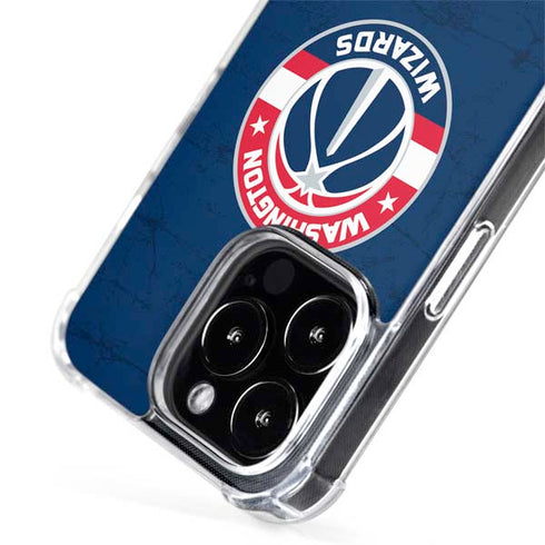 NBA Washington Wizards Blue Distressed iPhone 15 Pro MagSafe Case
