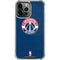 NBA Washington Wizards Blue Distressed iPhone 14 Pro Max Clear Case