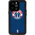 NBA Washington Wizards Blue Distressed iPhone 14 Pro Waterproof Case