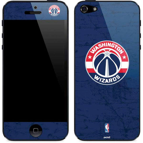NBA Washington Wizards Blue Distressed iPhone 5/5s/5SE Skin