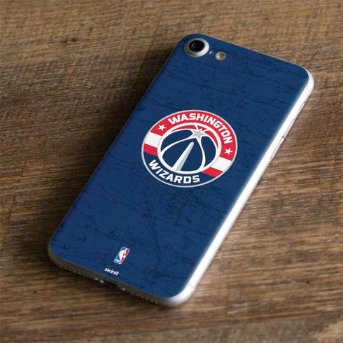NBA Washington Wizards Blue Distressed iPhone 8 Skin