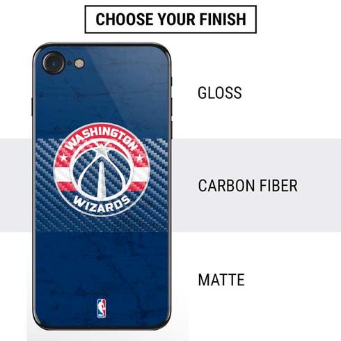 NBA Washington Wizards Blue Distressed iPhone SE (2nd & 3rd Gen) Skin