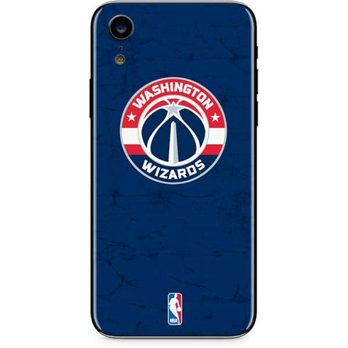 NBA Washington Wizards Blue Distressed iPhone XR Skin