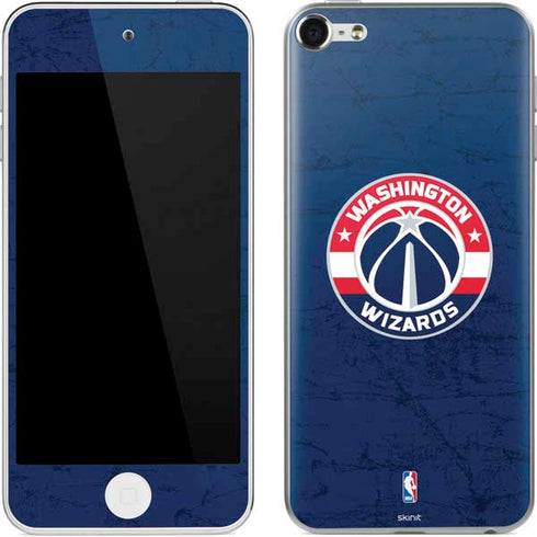 NBA Washington Wizards Blue Distressed Apple iPod Skin