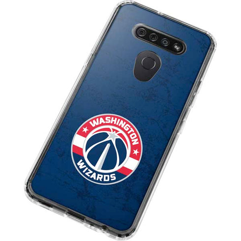 NBA Washington Wizards Blue Distressed LG K51/Q51 Clear Case