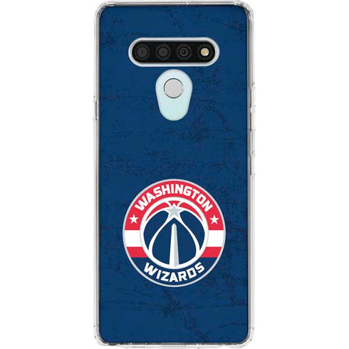 NBA Washington Wizards Blue Distressed LG Stylo 6 Clear Case