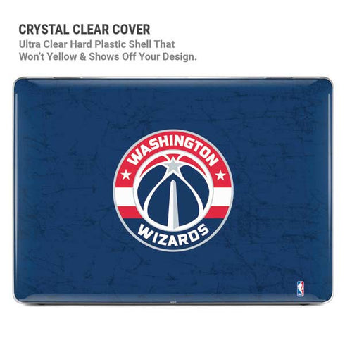 NBA Washington Wizards Blue Distressed MacBook Pro 16in (2019-20) Case plus Skin