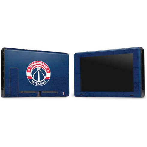 NBA Washington Wizards Blue Distressed Nintendo Switch Bundle Skin
