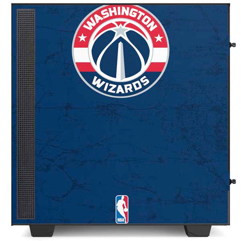 NBA Washington Wizards Blue Distressed NZXT H510 Compact ATX Mid-Tower Case Skin