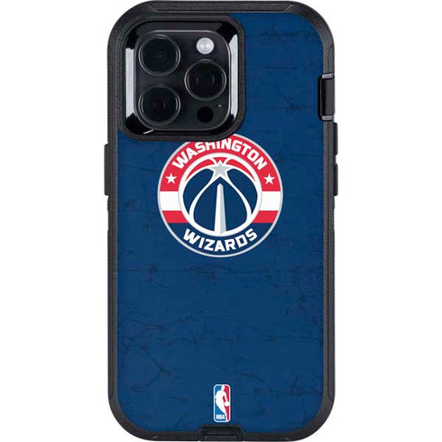 NBA Washington Wizards Blue Distressed Otterbox Defender iPhone Skin