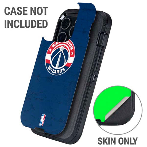 NBA Washington Wizards Blue Distressed Otterbox Defender iPhone Skin