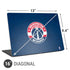 NBA Washington Wizards Blue Distressed Universal Laptop 16in (13 x 9.4in) Skin