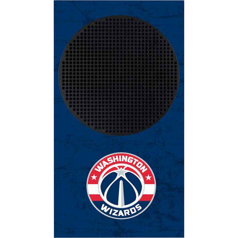 NBA Washington Wizards Blue Distressed Xbox Series S Console Skin