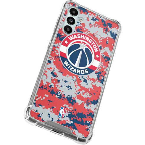 NBA Washington Wizards Camo Digi Galaxy A13 5G Clear Case