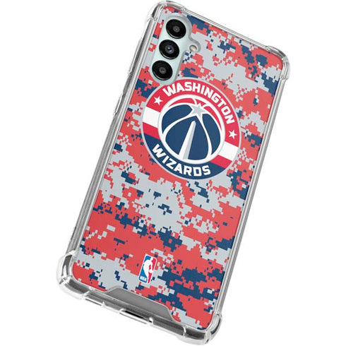 NBA Washington Wizards Camo Digi Galaxy A14 5G Clear Case