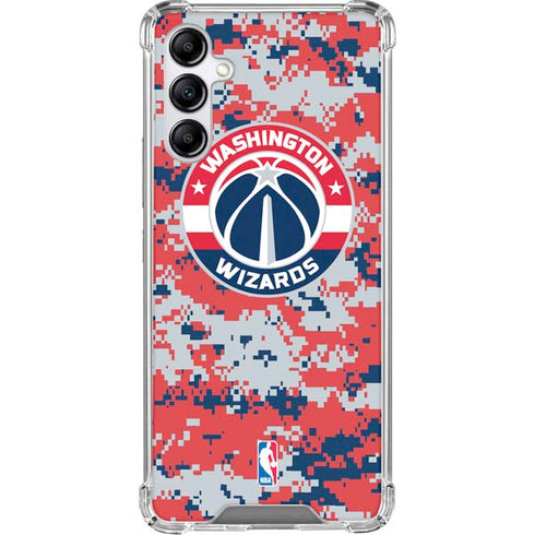 NBA Washington Wizards Camo Digi Galaxy A15 5G Clear Case