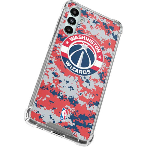 NBA Washington Wizards Camo Digi Galaxy A15 5G Clear Case