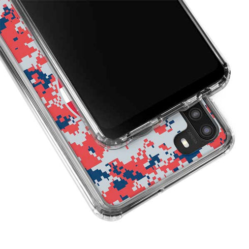 NBA Washington Wizards Camo Digi Galaxy A21 Clear Case