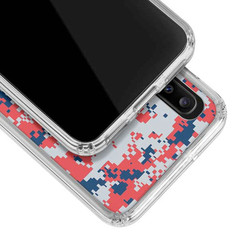 NBA Washington Wizards Camo Digi Galaxy A30 Clear Case