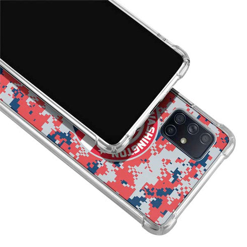 NBA Washington Wizards Camo Digi Galaxy A71 5G Clear Case