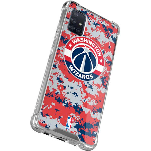 NBA Washington Wizards Camo Digi Galaxy A71 5G Clear Case