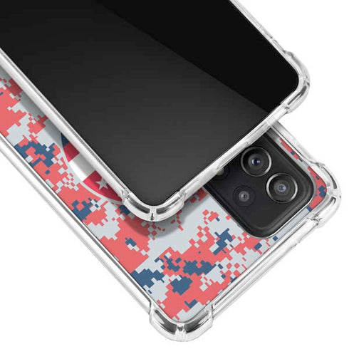 NBA Washington Wizards Camo Digi Galaxy A72 5G Clear Case