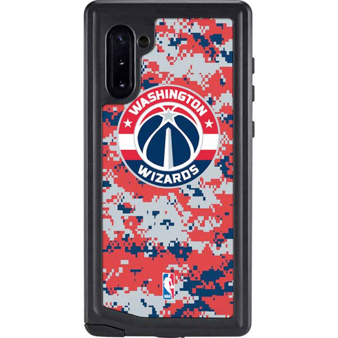 NBA Washington Wizards Camo Digi Galaxy Note 10 Waterproof Case