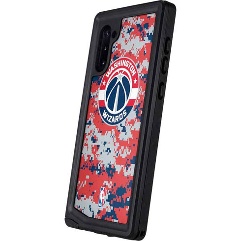 NBA Washington Wizards Camo Digi Galaxy Note 10 Waterproof Case