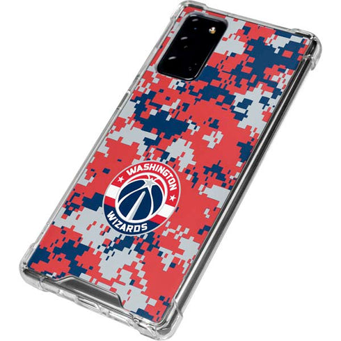 NBA Washington Wizards Camo Digi Galaxy Note20 5G Clear Case