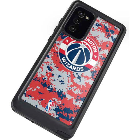 NBA Washington Wizards Camo Digi Galaxy Note20 5G Waterproof Case